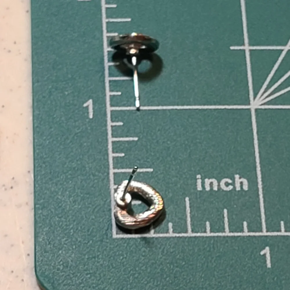 Unique Vintage Silver Heart Earrings